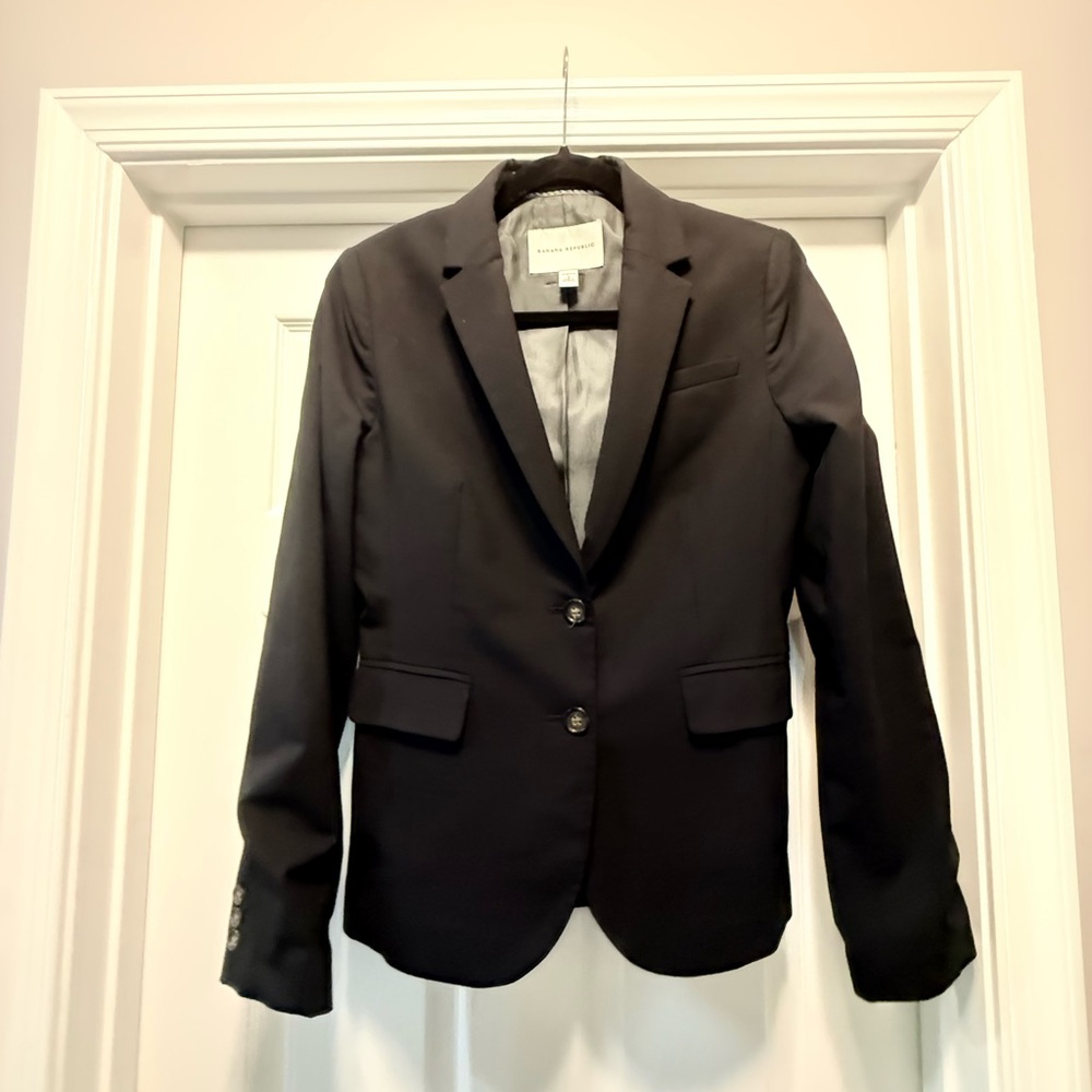 Banana Republic Black Tailored Blazer